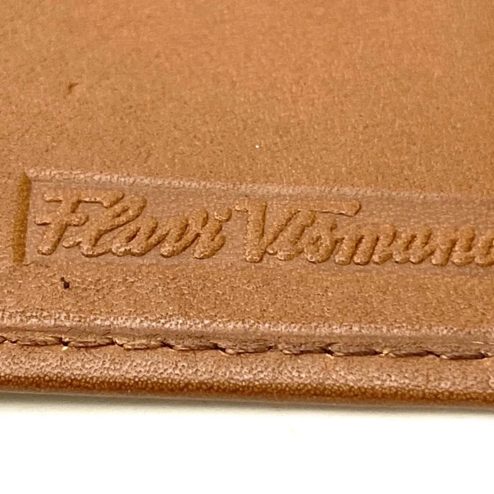Flavi Vismano Men's Tan Bi-Fold Italian Leather Wallet